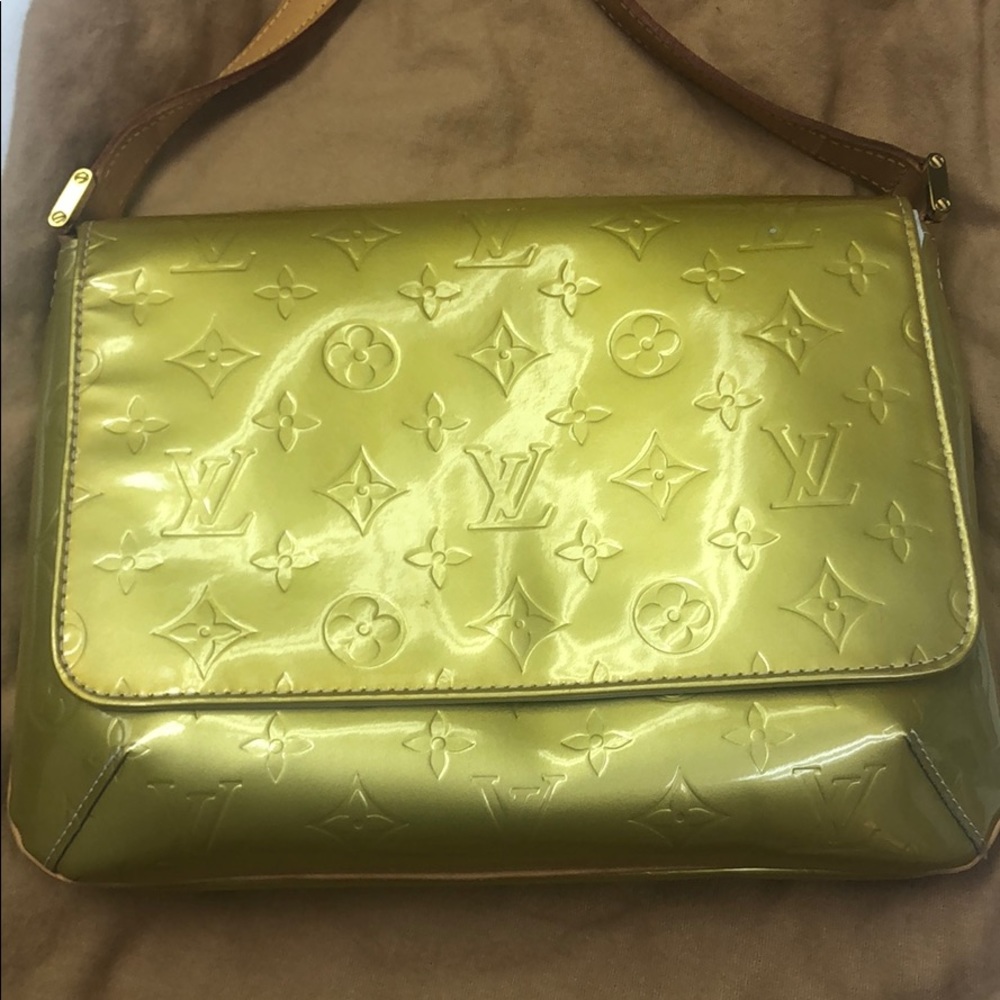 Authentic Louis Vuitton Lime Green shoulder bag.